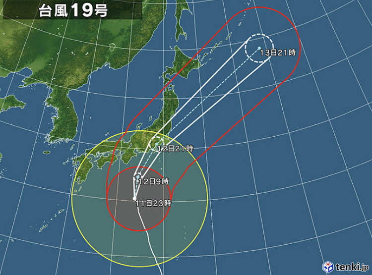 寝屋川市 寝屋川市の台風情報 大型の台風19号10月12日 土 お昼以降夕方にかけて最も接近 号外net 寝屋川市