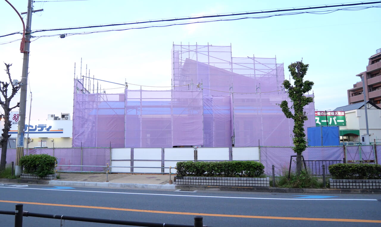 新しく建設中の池田本町クリニック