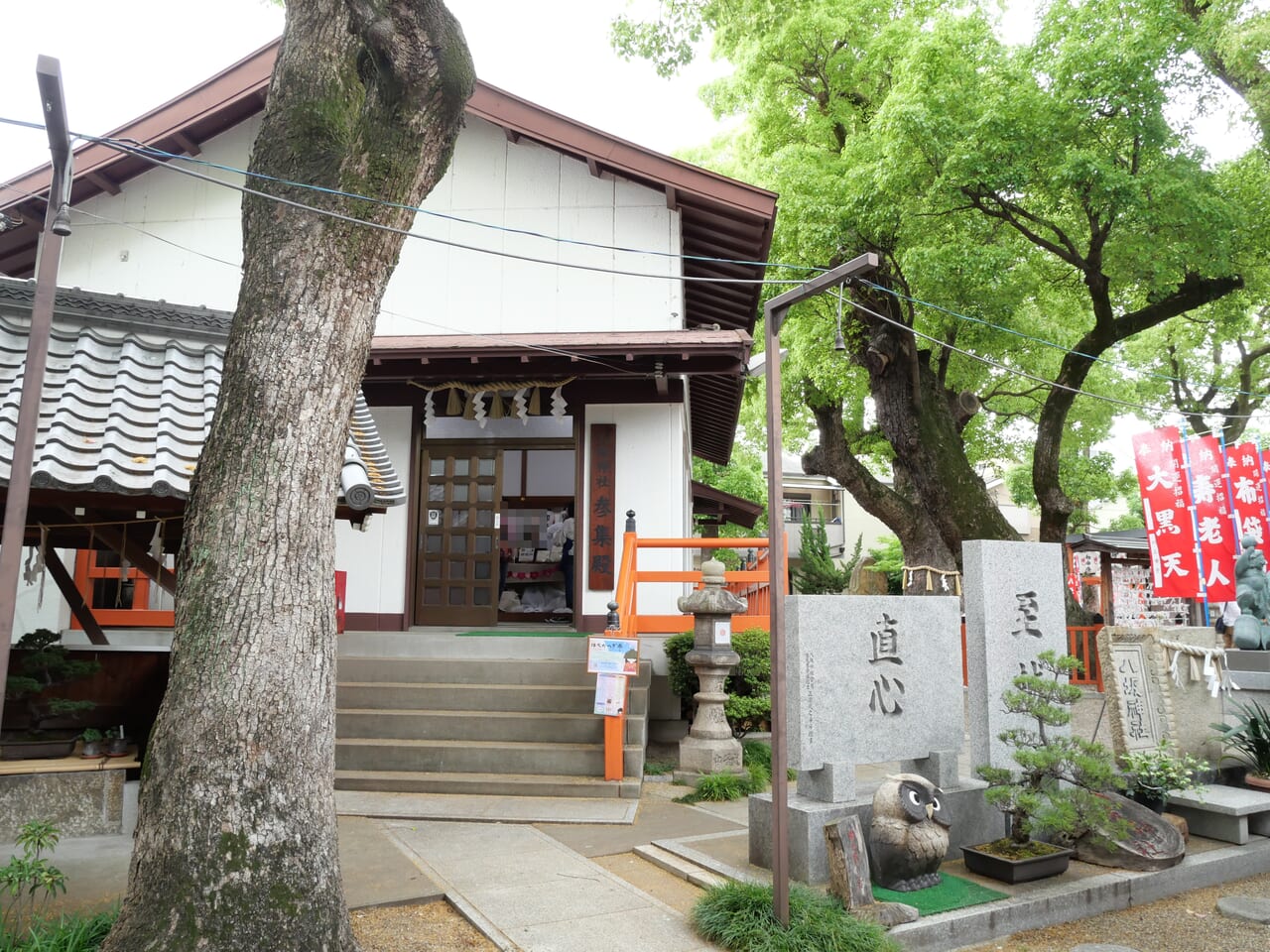 八坂神社のマルシェ会場