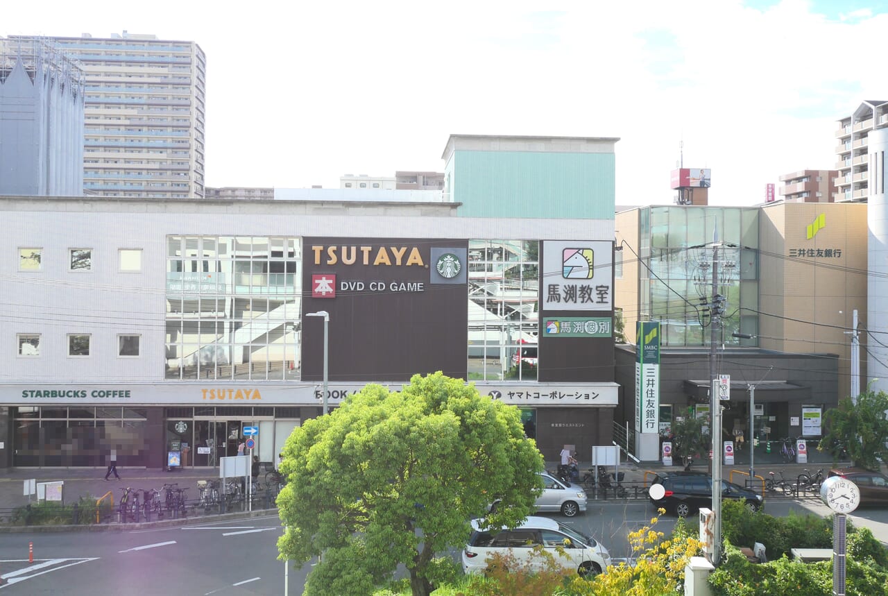 TSUTAYA香里園店と現店舗の位置関係