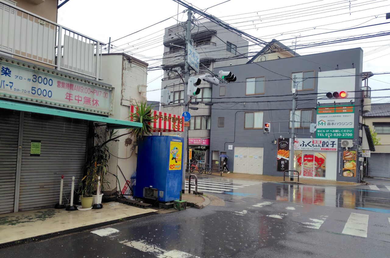 北大利の交差点