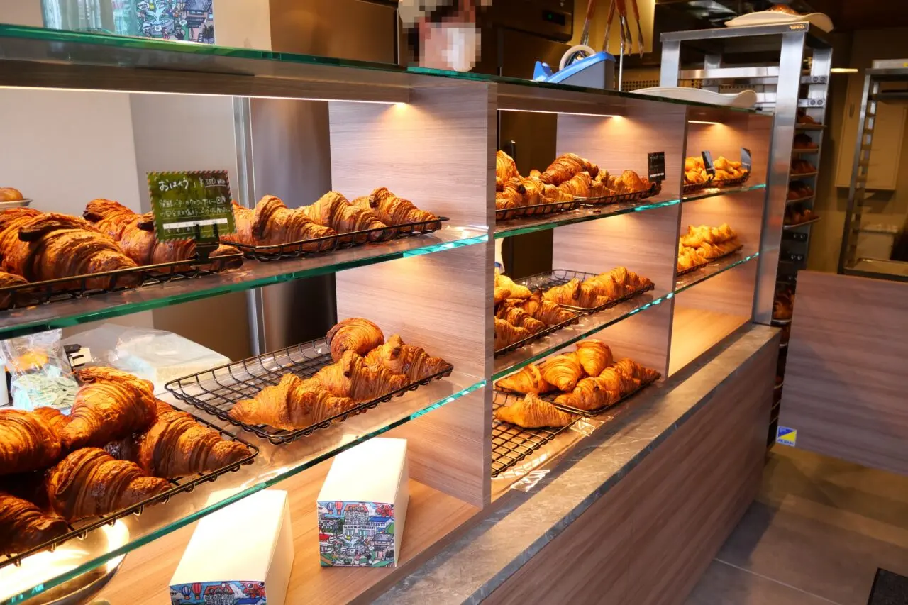 店内のクロワッサンたち