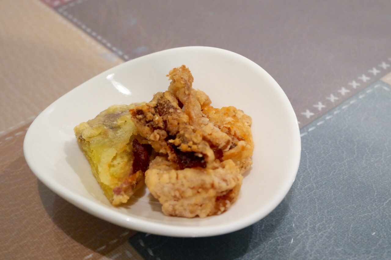 唐揚げの試食