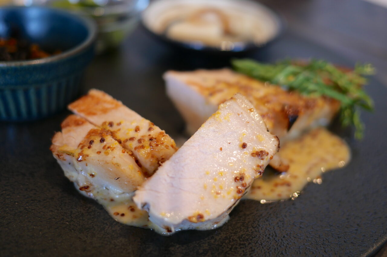 鶏肉のアップ