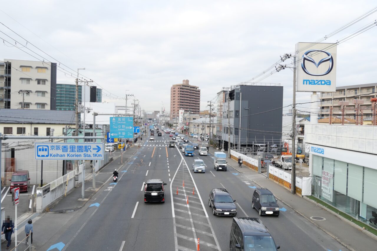 旧香里店の場所