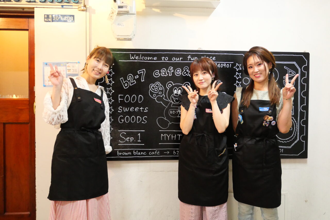 店員さんたちの写真