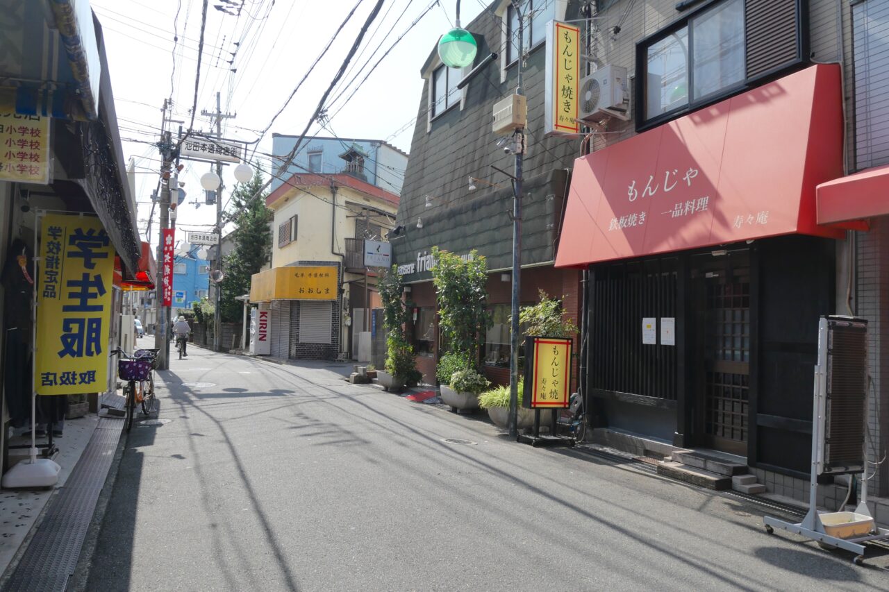 もんじゃ焼きのお店の場所（寝屋川市）