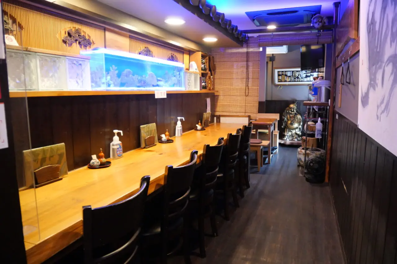 店内のカウンター