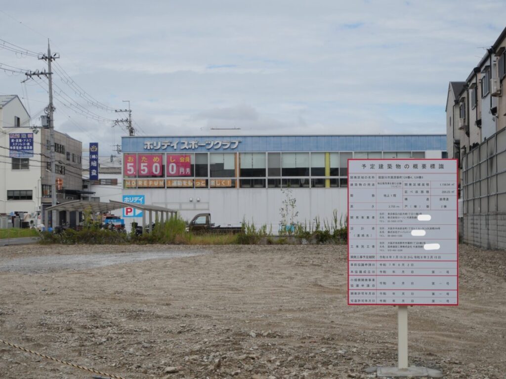 ホリデイスポーツクラブ前の敷地にローソンができるか