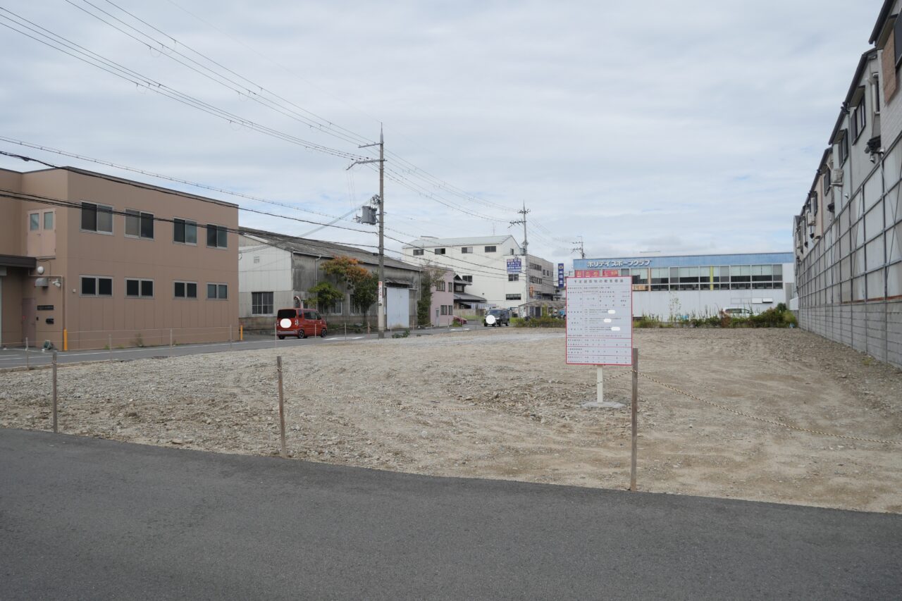 ローソンができる予定の敷地