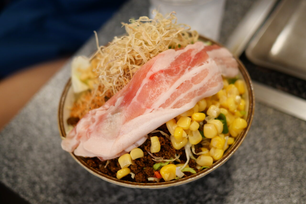 カレーコーンチーズもんじゃ