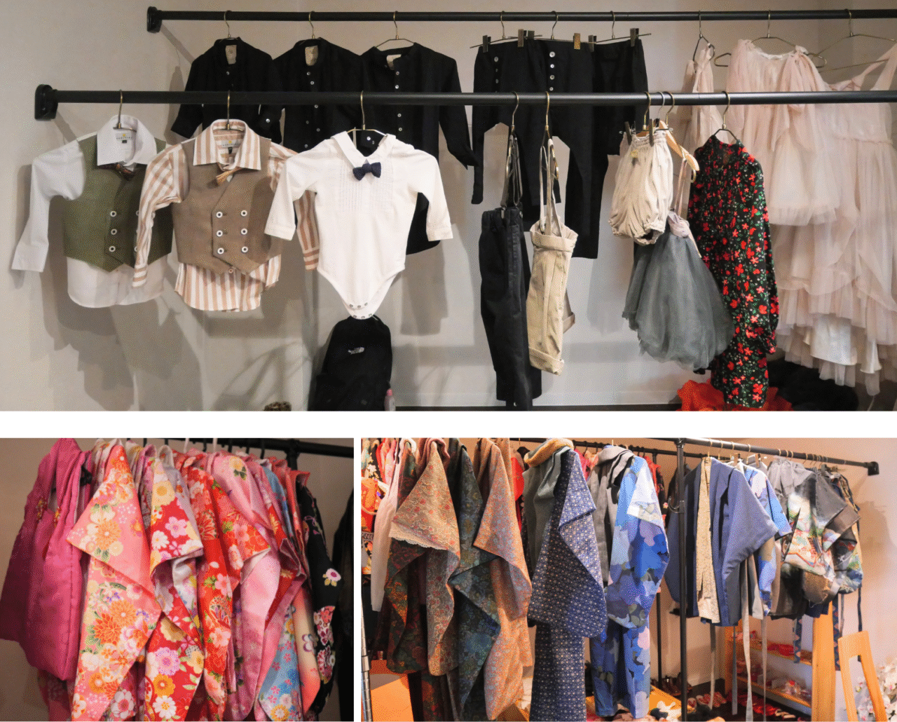 衣裳のコーナー