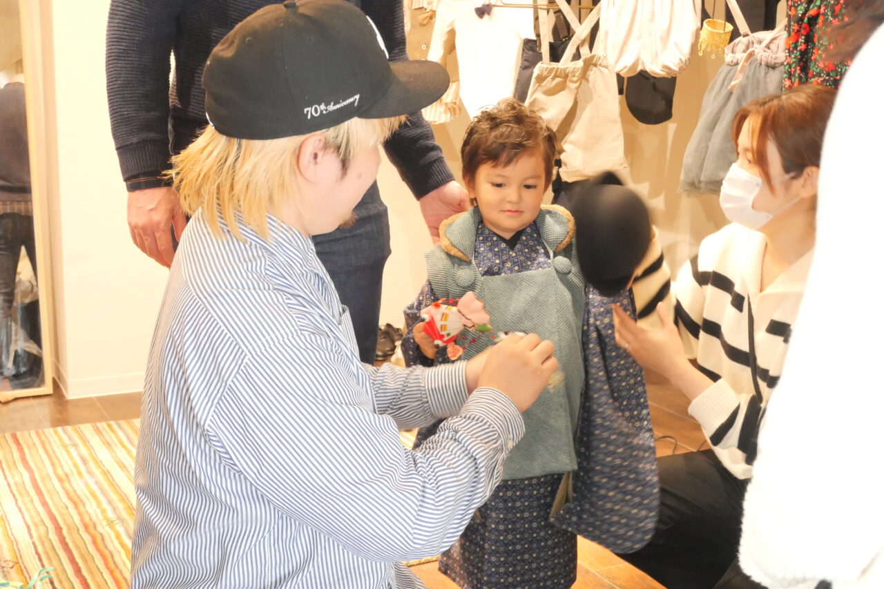 Union photo studioの着替えブース