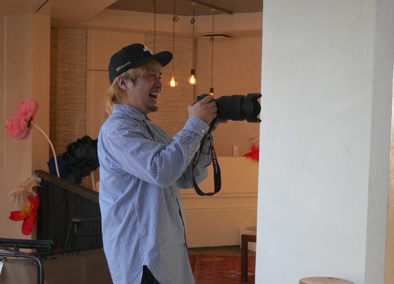 撮影風景(家族写真)