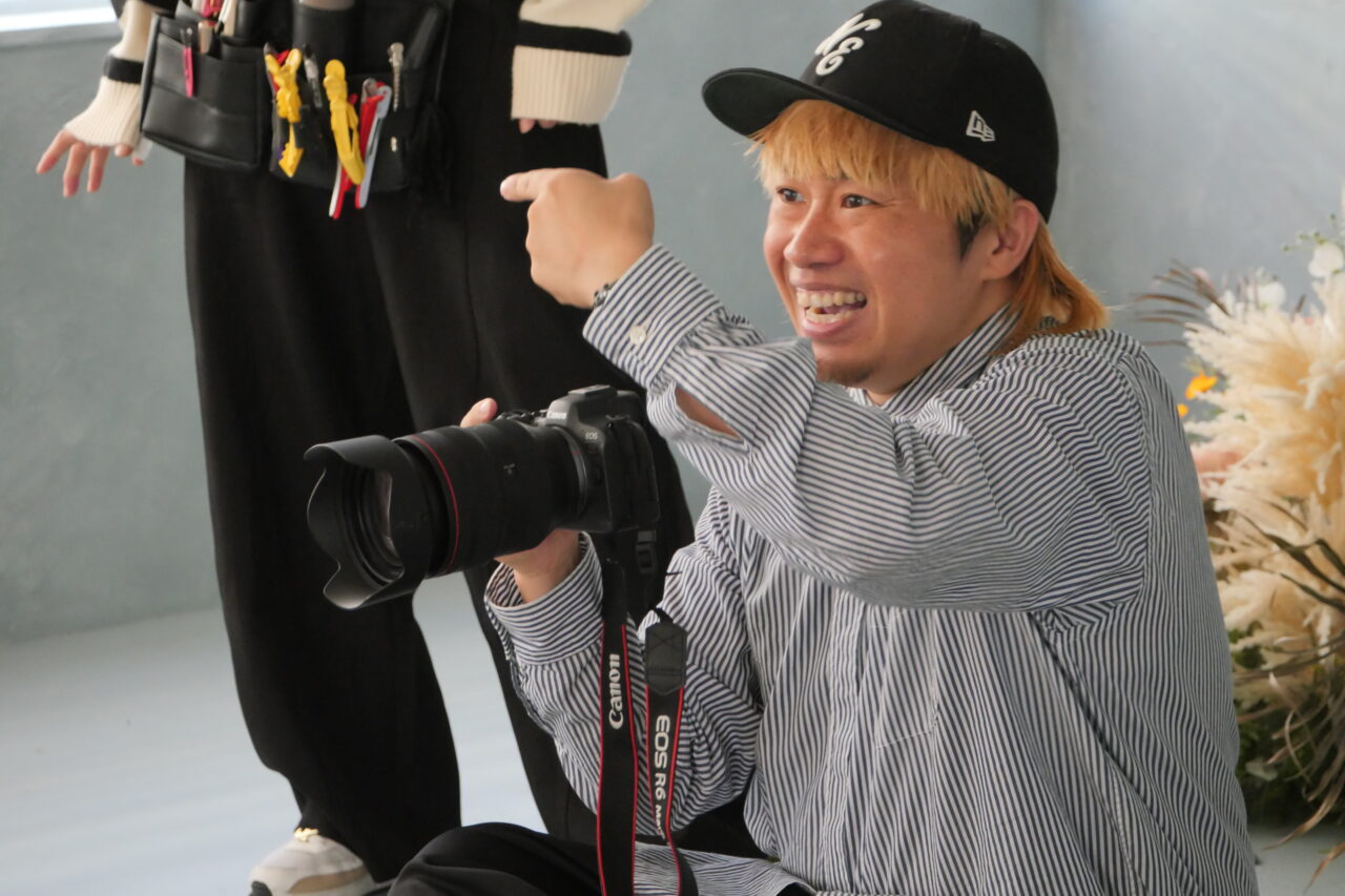 情熱的な撮影シーン