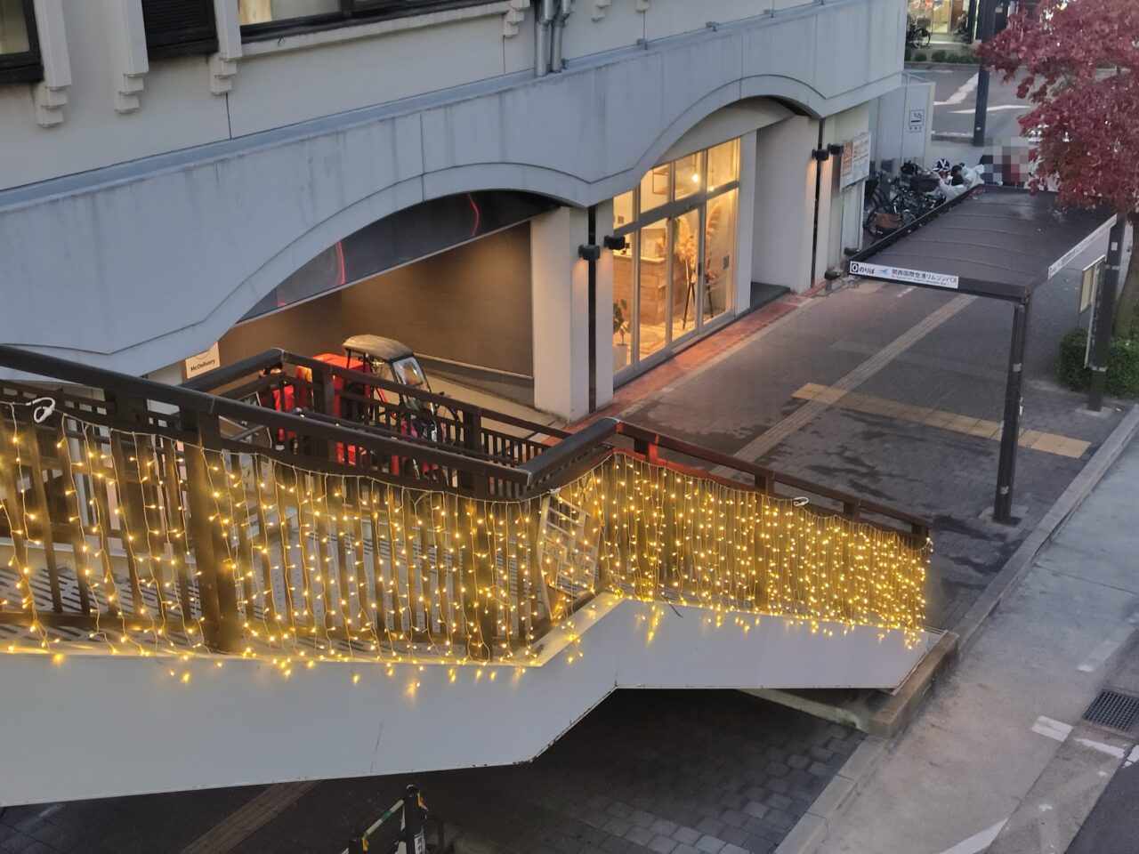 階段のライトアップ