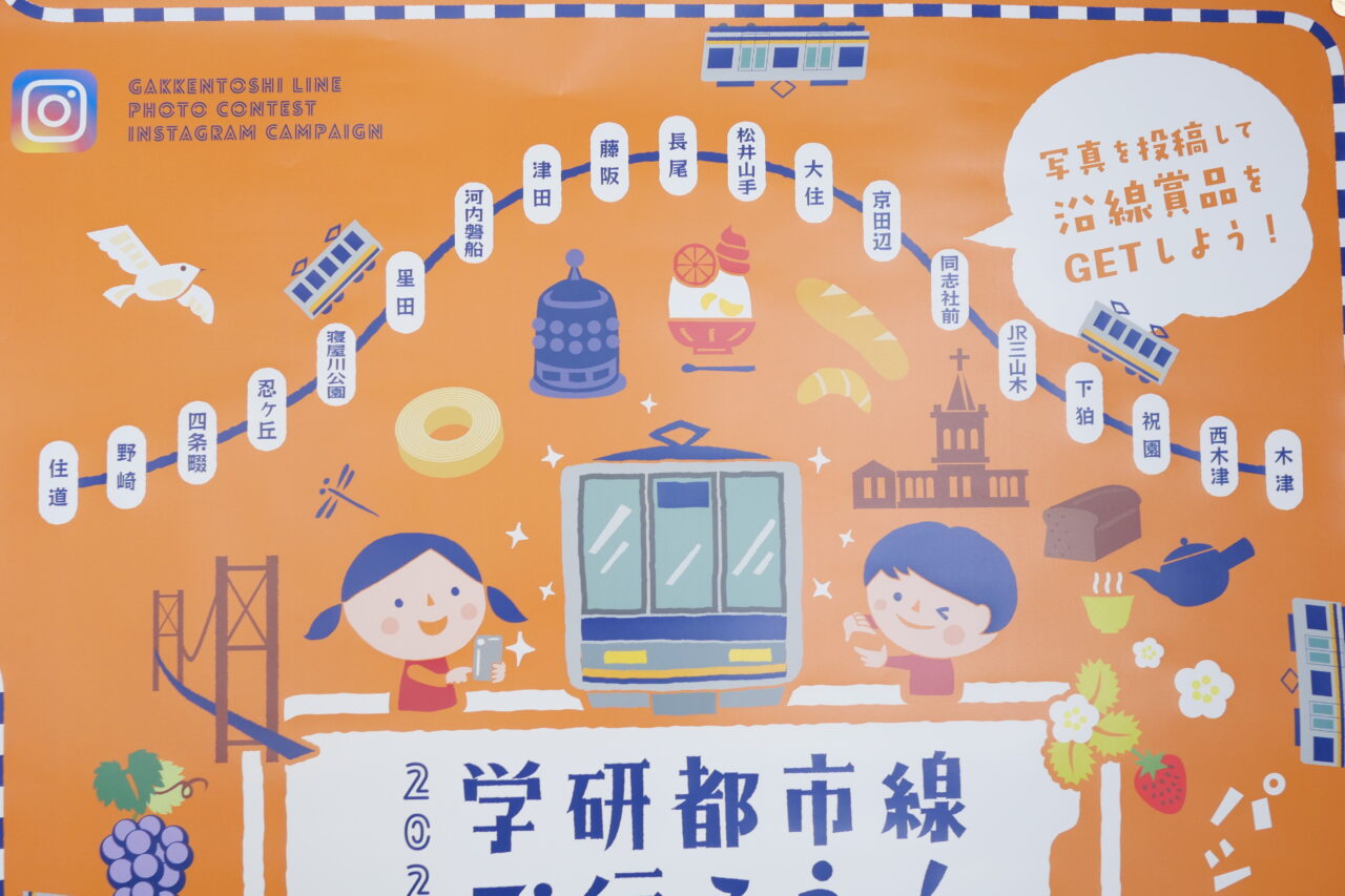 学研都市線フォトコンテストキャンペーンのポスター