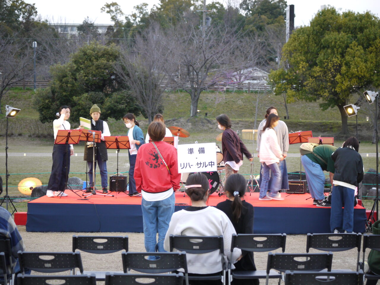 リハーサル中のぷちみるく