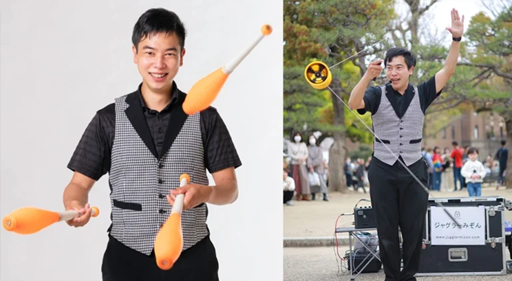 大道芸人の画像