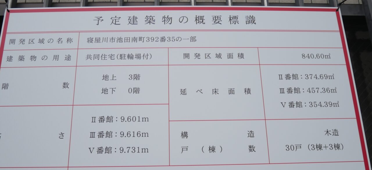 共同住宅の計画