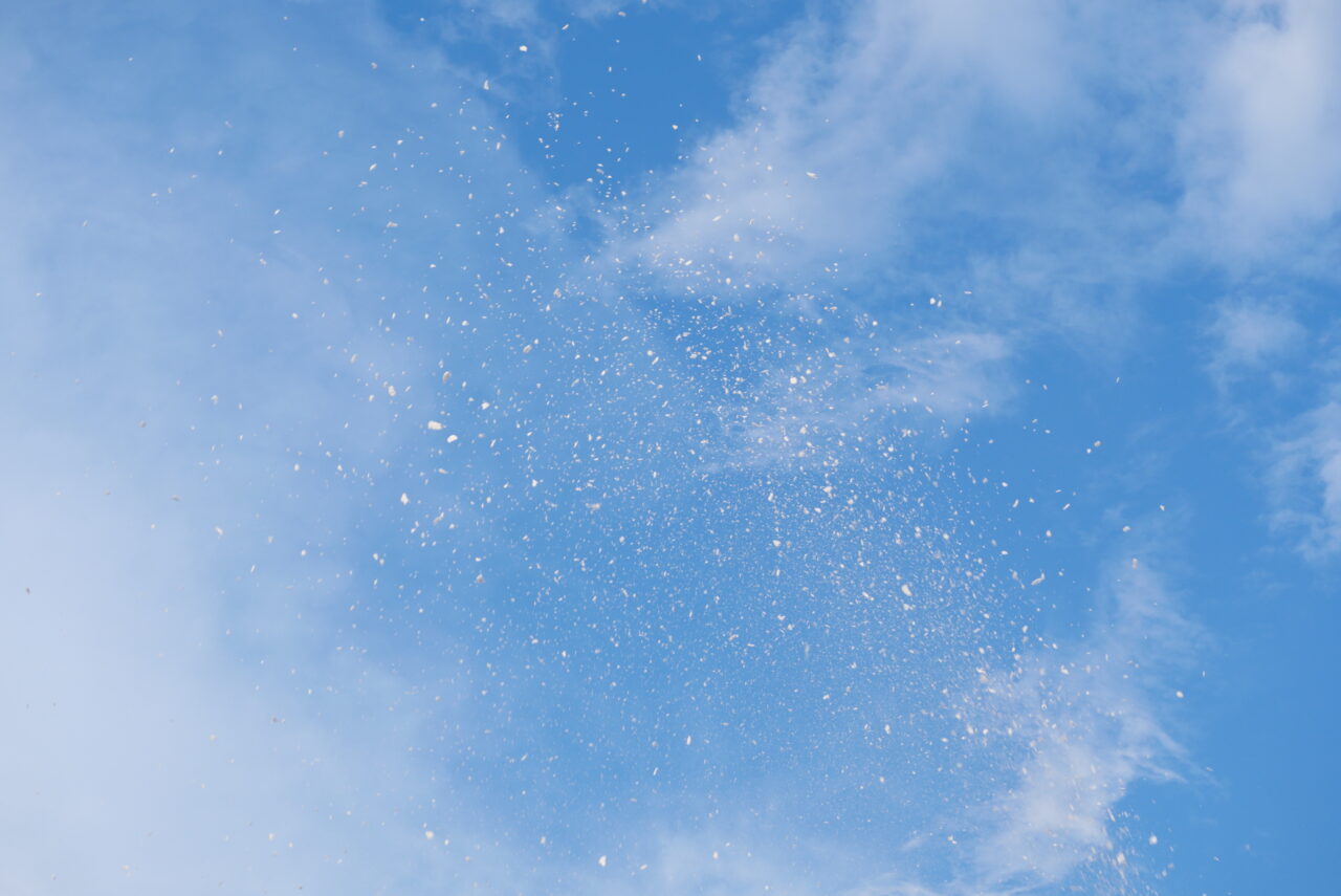 青空の雪