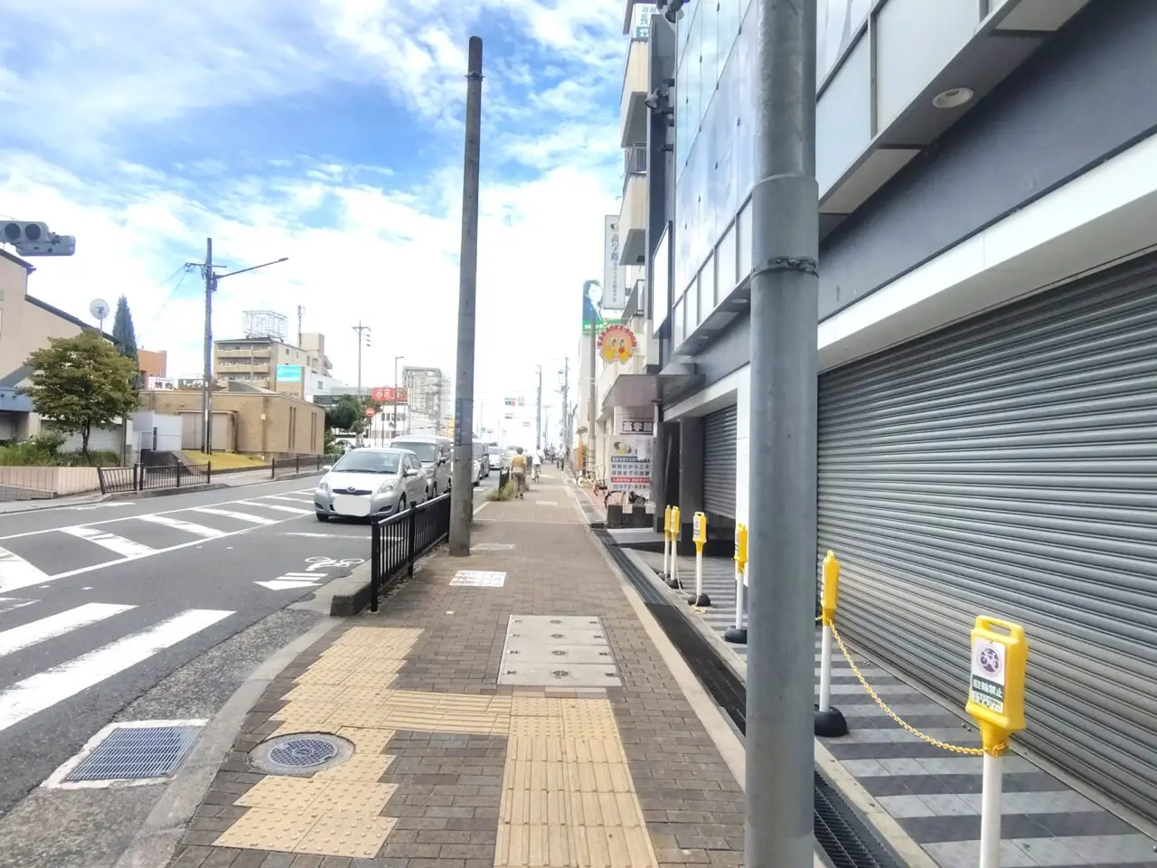駅前にできるコメダの場所(大阪府寝屋川市)