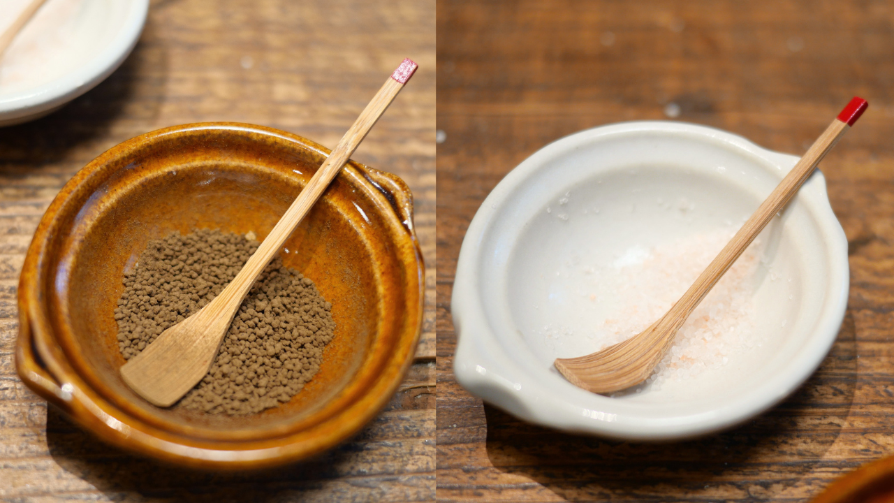 ほうじ茶せんさい糖とピンク岩塩