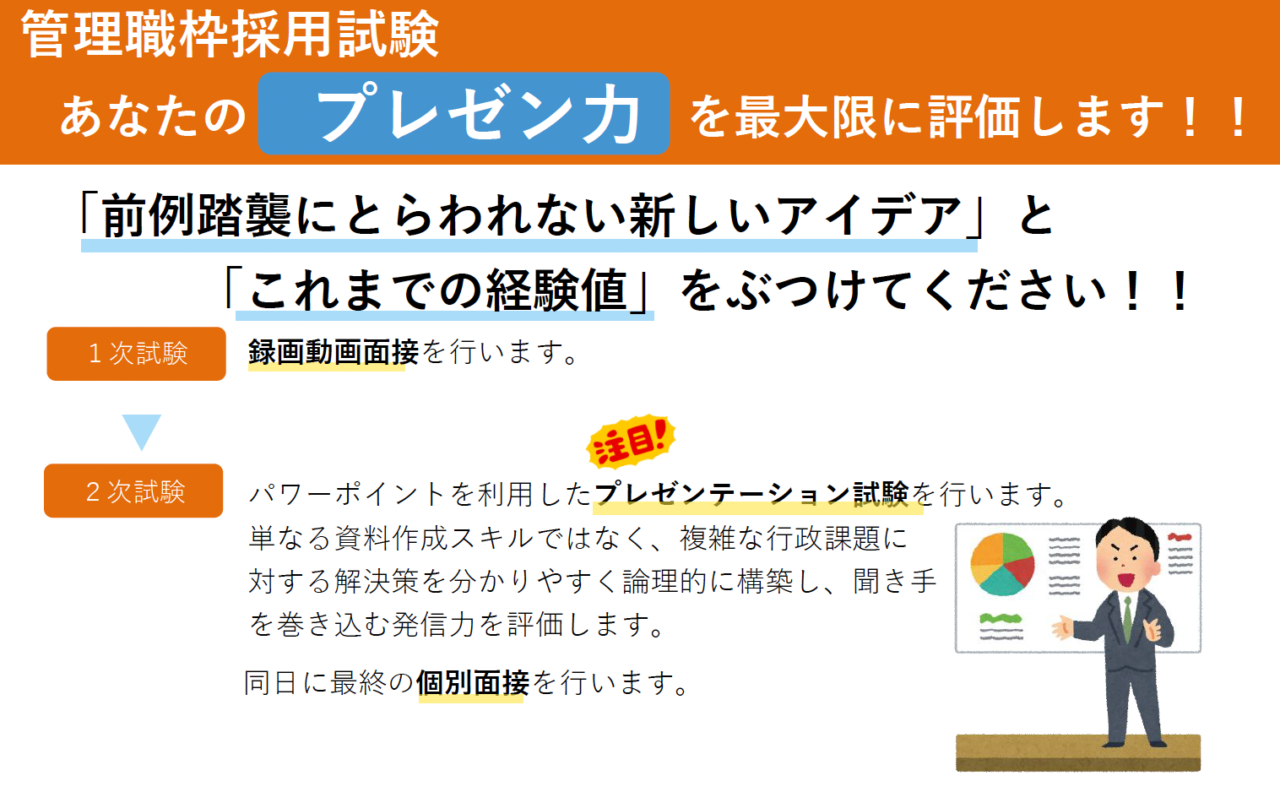管理職の試験